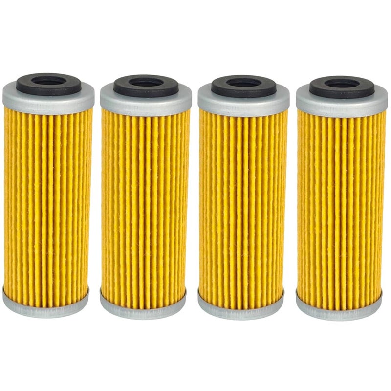 EZROAD 4X Oil Filter 77338005100 Compatible with KTM 20072025 250 350 400 450 500 530 EXCF SXF XCF XCFW EXC EXCR SMR Factory Edition Six Days Compatible with Husqvarna FE 450 350 FC 250